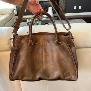Bedstu rockaway leather bag taupe driftwood colour like new only used twice.